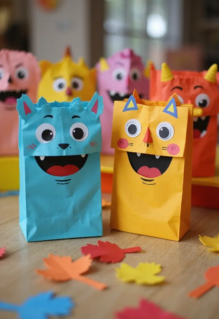 29 Paper Bag Crafts DIY Ideas That Are Stylish and Sustainable - 8. Charming Paper Bag Puppets
