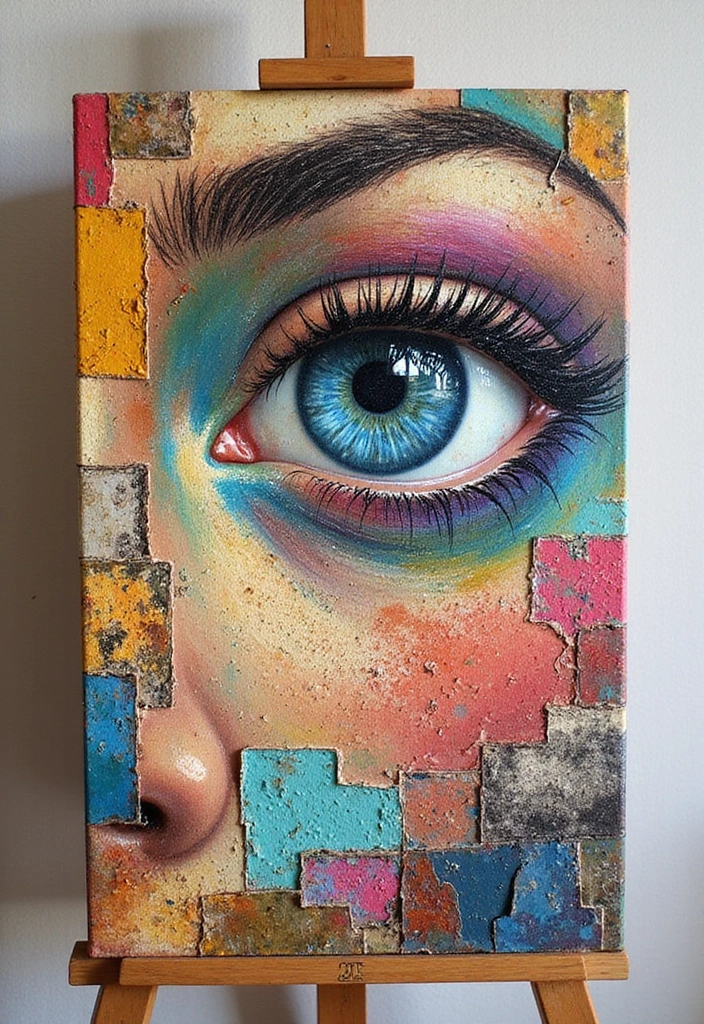 29 Paper Crafts DIY Decoration Ideas That Brighten Any Room - 10. Paper Collage Art