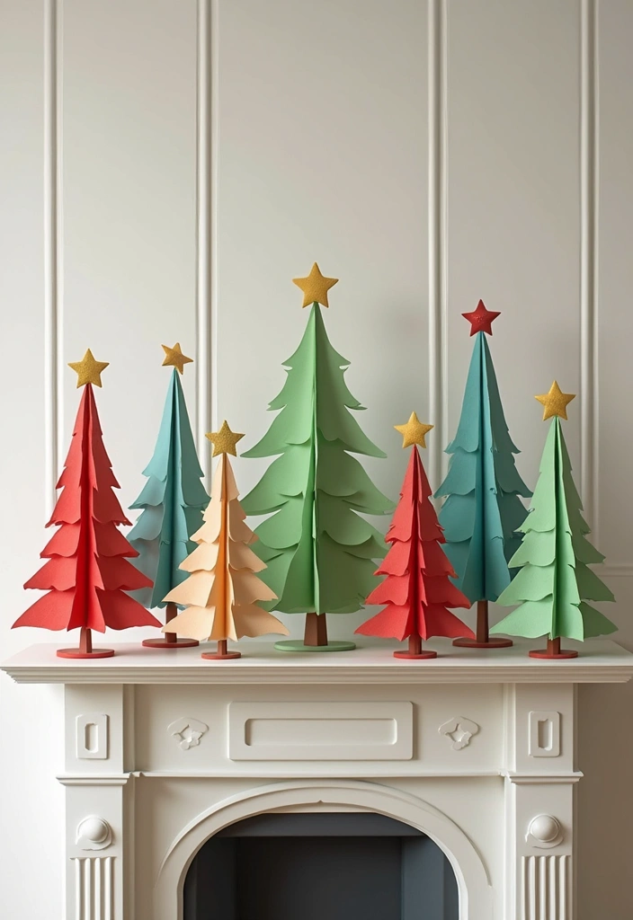 29 Paper Crafts DIY Decoration Ideas That Brighten Any Room - 28. Paper Tree Decorations