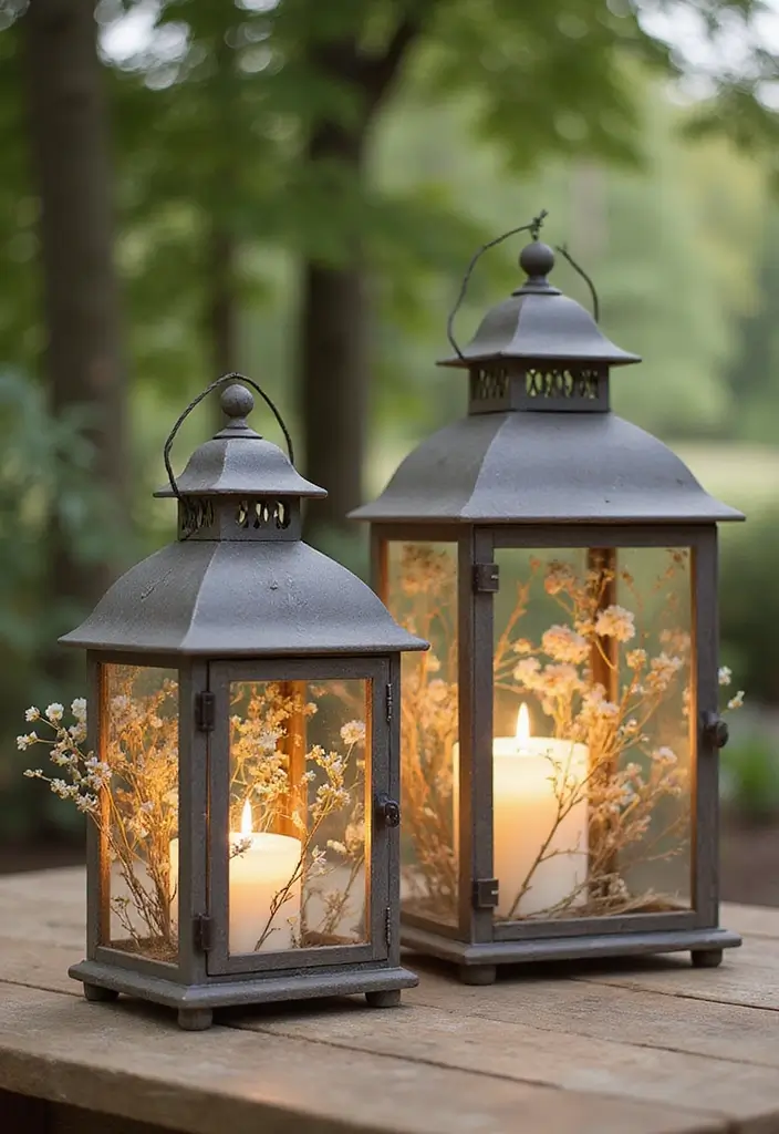29 Paper Lantern Crafts DIY Ideas to Light Up Your Evenings - 10. Nature-Inspired Lanterns