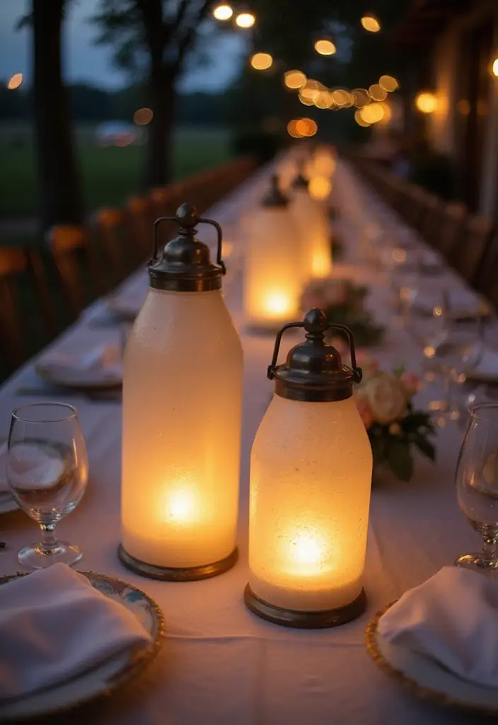 29 Paper Lantern Crafts DIY Ideas to Light Up Your Evenings - 25. Frosted Glass Lanterns