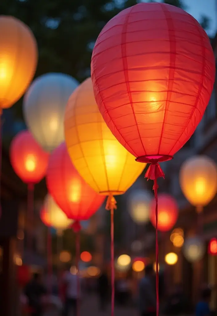 29 Paper Lantern Crafts DIY Ideas to Light Up Your Evenings - 26. Balloon Lanterns