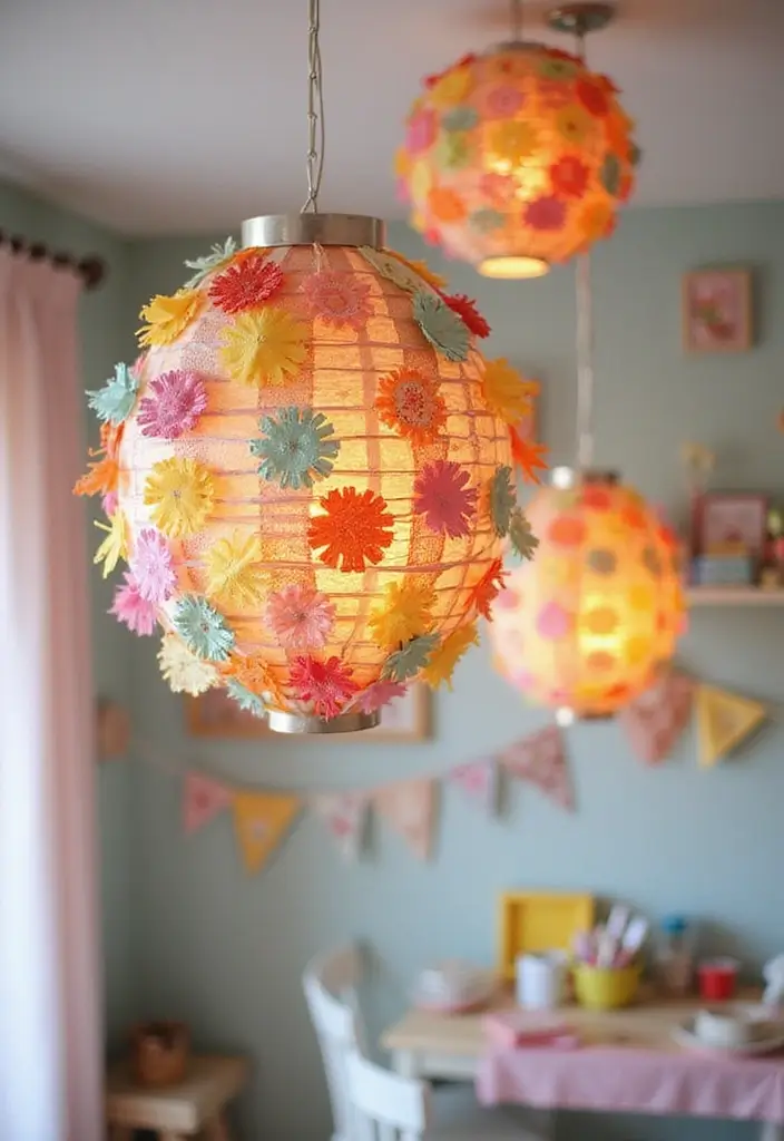 29 Paper Lantern Crafts DIY Ideas to Light Up Your Evenings - 8. Fabric Scrap Lanterns