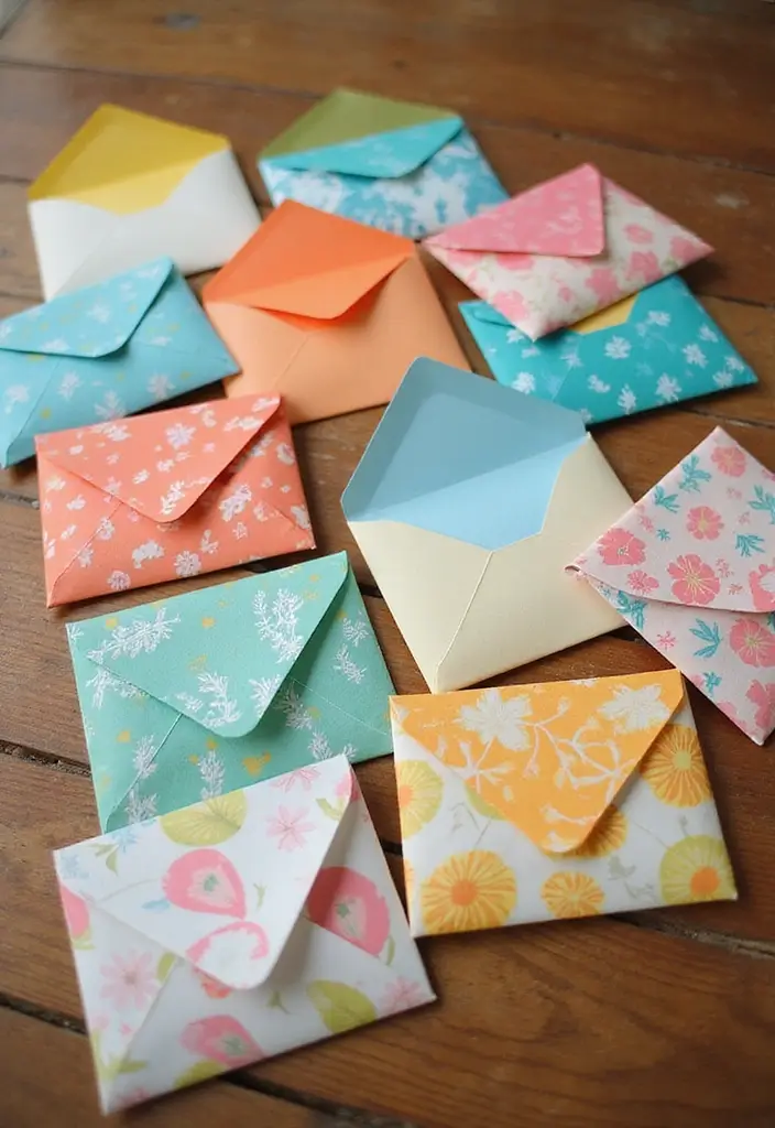29 Paper Leaf Crafts DIY Ideas for Nature-Inspired Decor - 20. Paper Leaf Envelopes