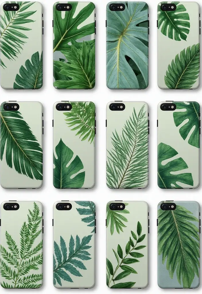 29 Paper Leaf Crafts DIY Ideas for Nature-Inspired Decor - 24. Leaf-Themed Mobile Phone Cases