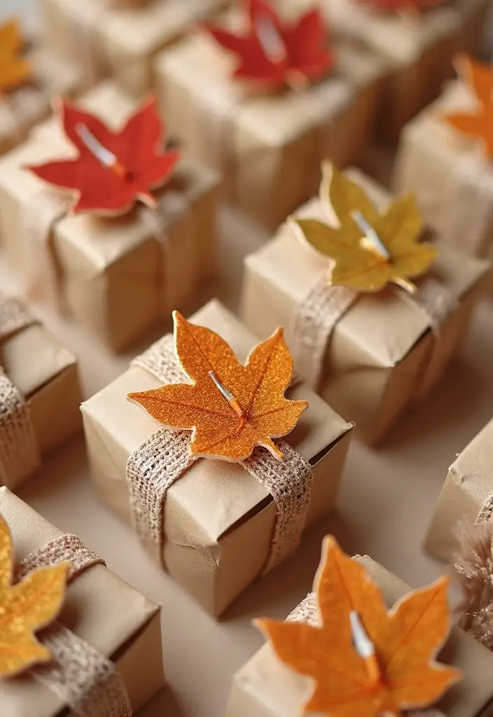29 Paper Leaf Crafts DIY Ideas for Nature-Inspired Decor - 25. Leaf Gifts and Favors