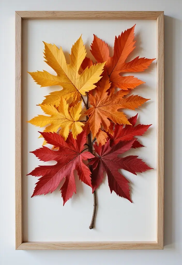 29 Paper Leaf Crafts DIY Ideas for Nature-Inspired Decor - 6. Nature-Inspired Wall Art