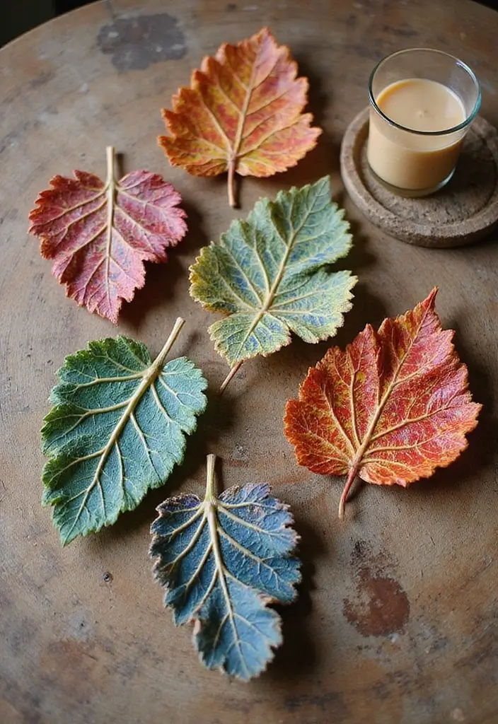 29 Paper Leaf Crafts DIY Ideas for Nature-Inspired Decor - 9. Leaf Coasters Craft