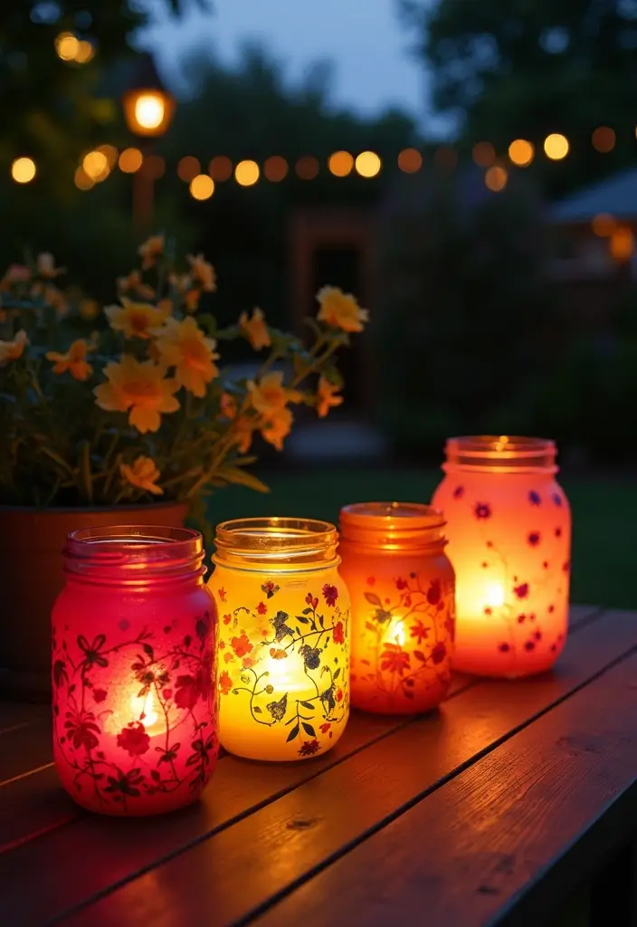 29 Summer Crafts for Kids DIY Projects for Bright Sunny Days - 18. DIY Candle Holders from Mason Jars