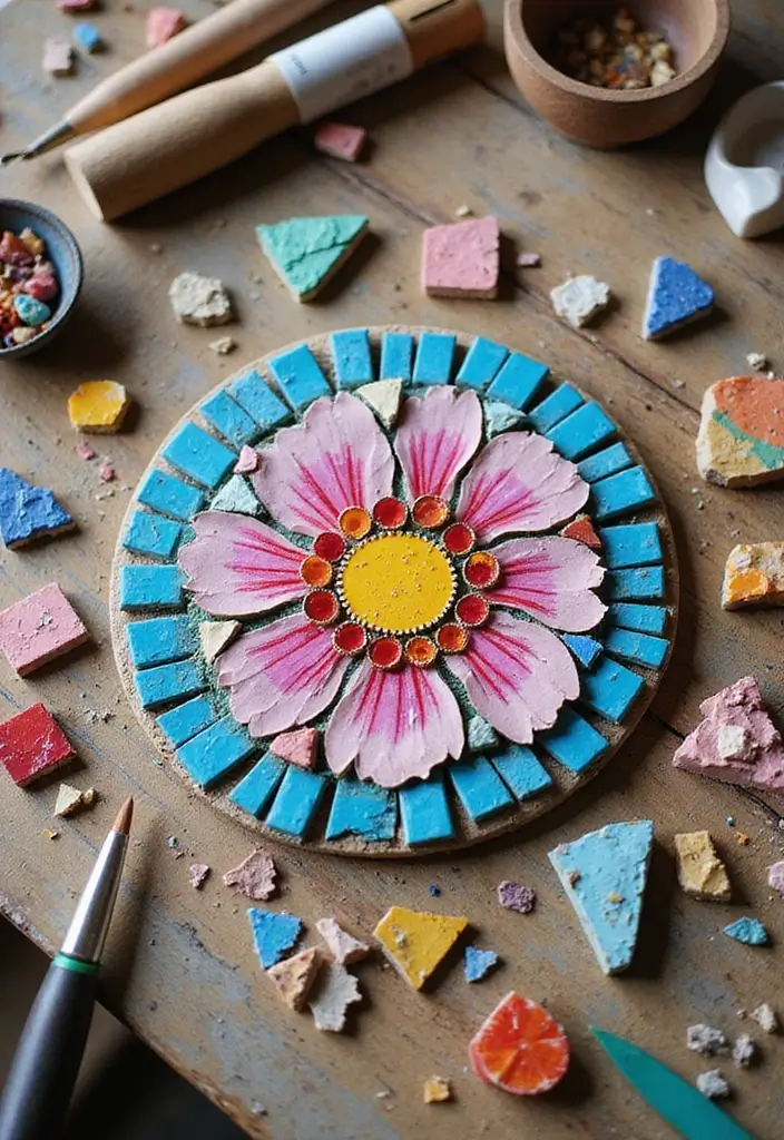 29 Summer Crafts for Kids DIY Projects for Bright Sunny Days - 19. DIY Mosaic Art