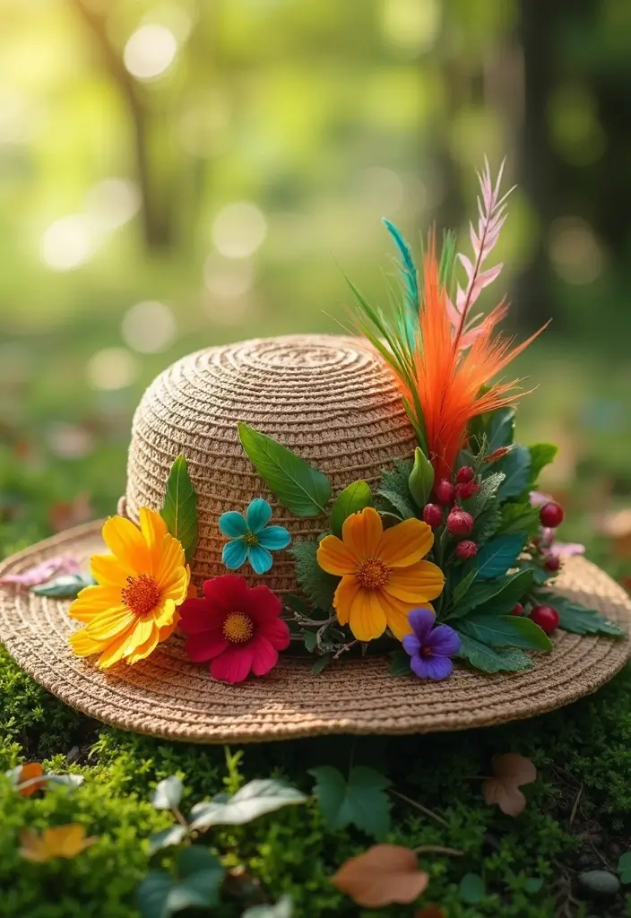 29 Summer Crafts for Kids DIY Projects for Bright Sunny Days - 24. DIY Nature Hats