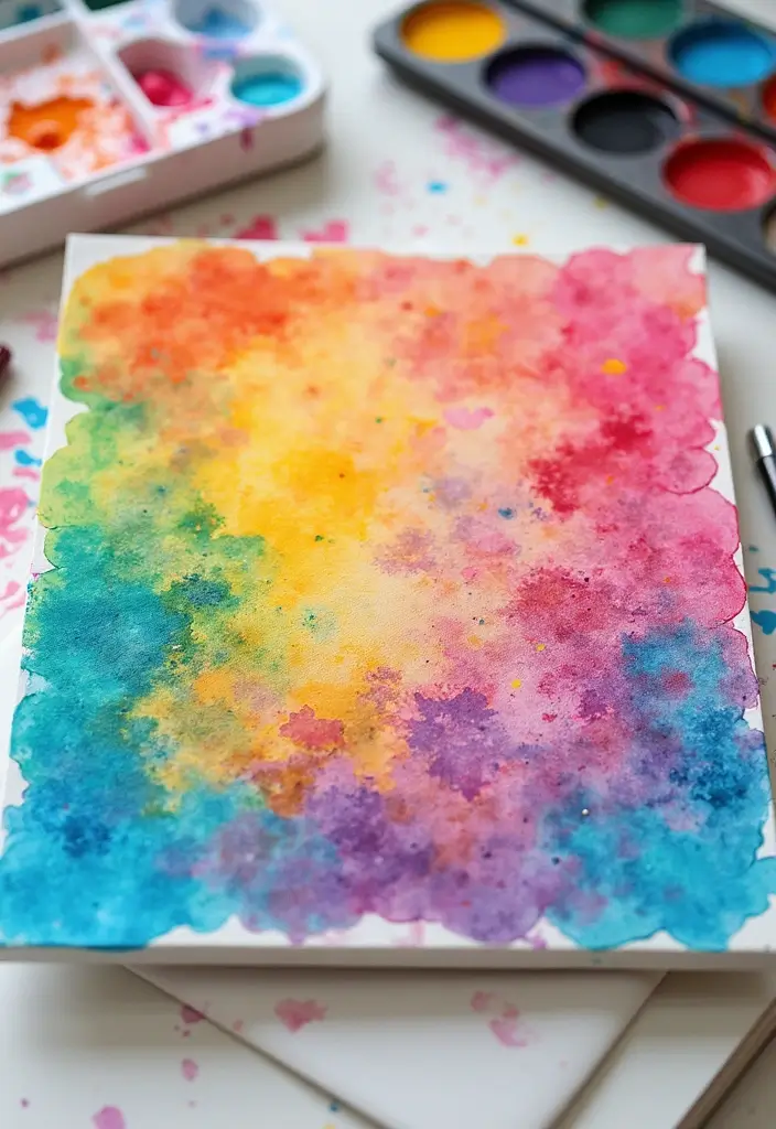 29 Summer Crafts for Kids DIY Projects for Bright Sunny Days - 25. DIY Watercolor Resist Art