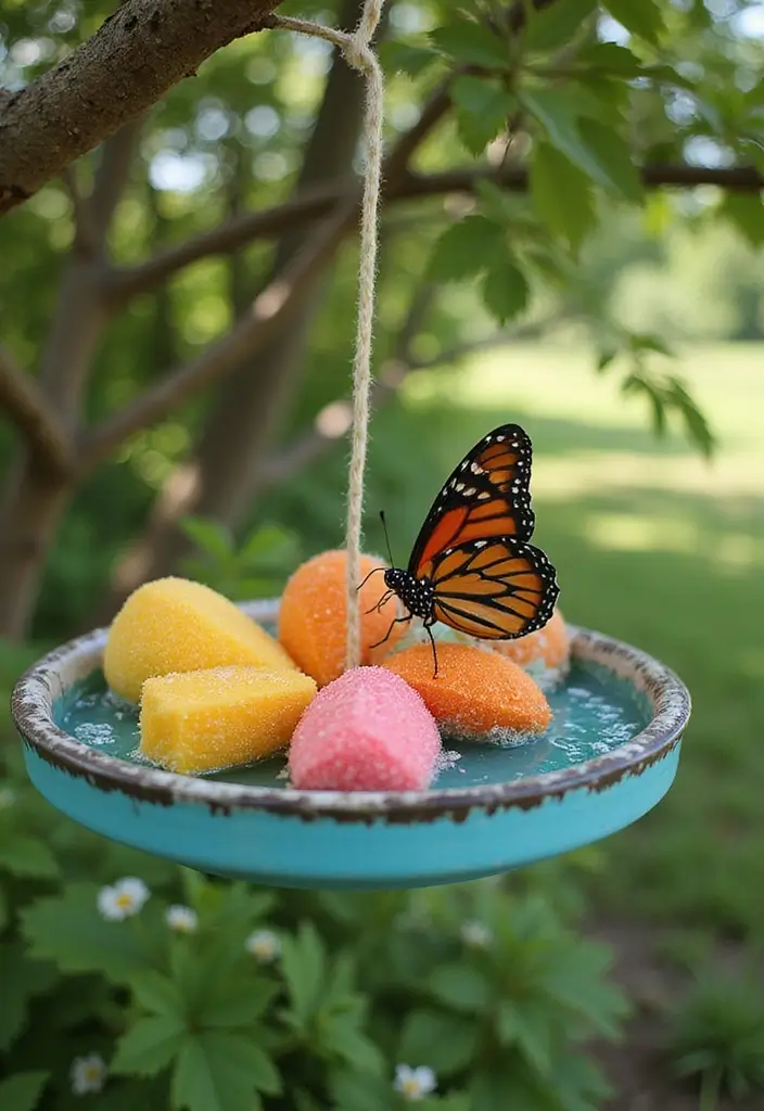29 Summer Crafts for Kids DIY Projects for Bright Sunny Days - 3. DIY Butterfly Feeders