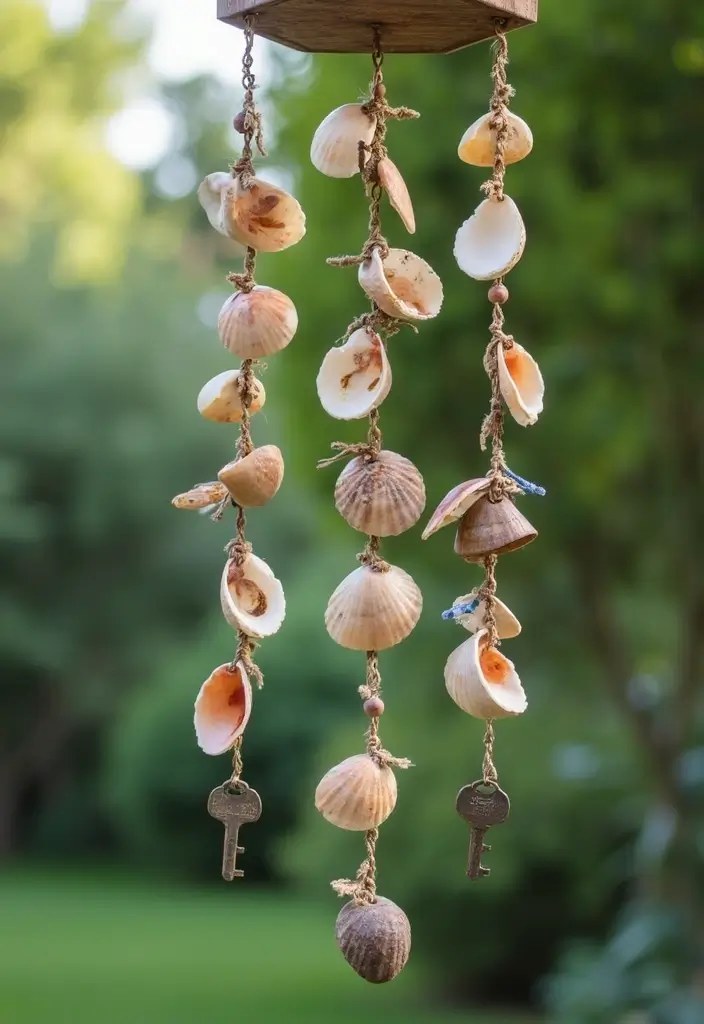 29 Summer Crafts for Kids DIY Projects for Bright Sunny Days - 7. DIY Wind Chimes