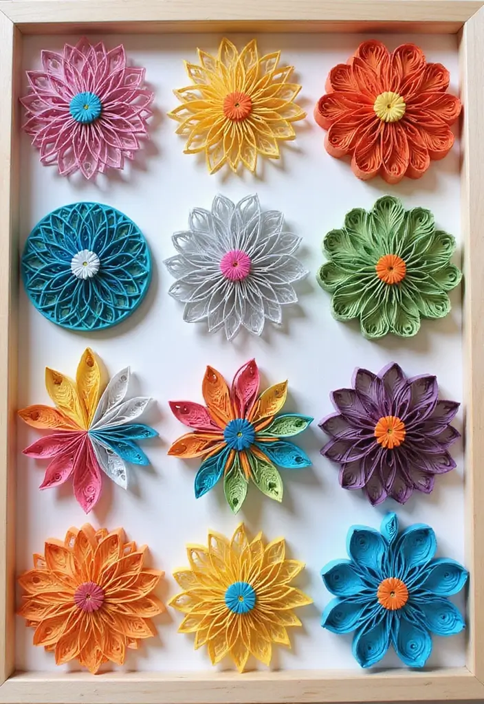 30 3D Paper Crafts DIY Ideas for Eye-Catching Creations - 11. Paper Quilling Projects
