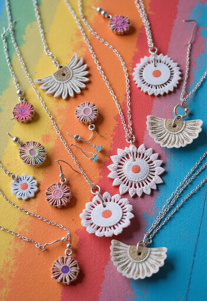 30 3D Paper Crafts DIY Ideas for Eye-Catching Creations - 12. Paper Jewelry