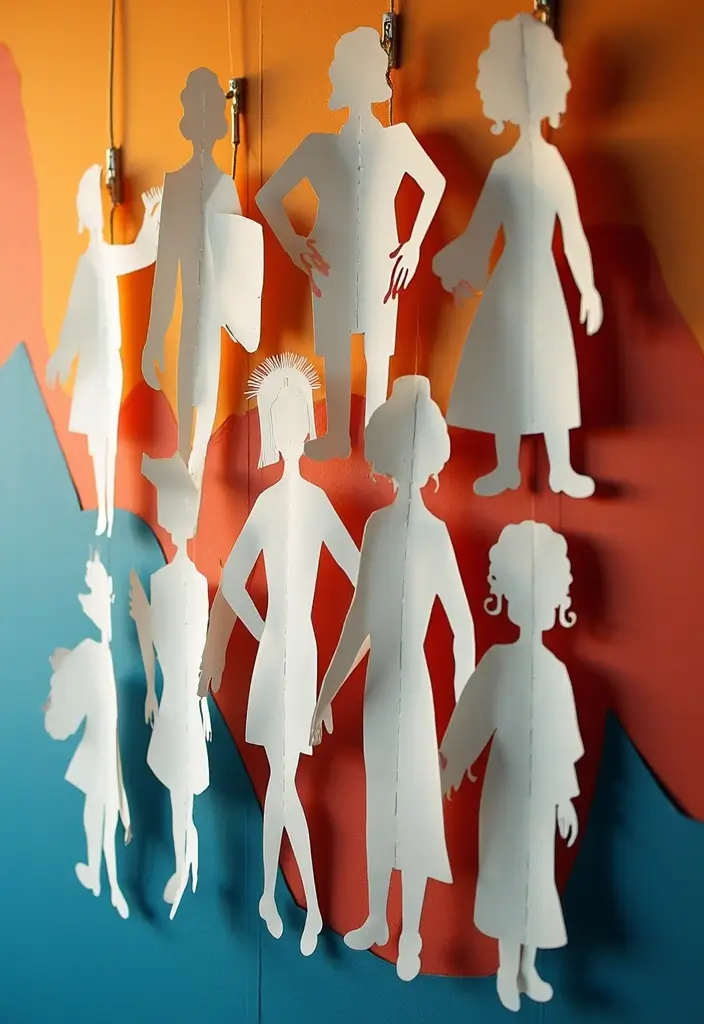 30 3D Paper Crafts DIY Ideas for Eye-Catching Creations - 27. Paper Silhouettes