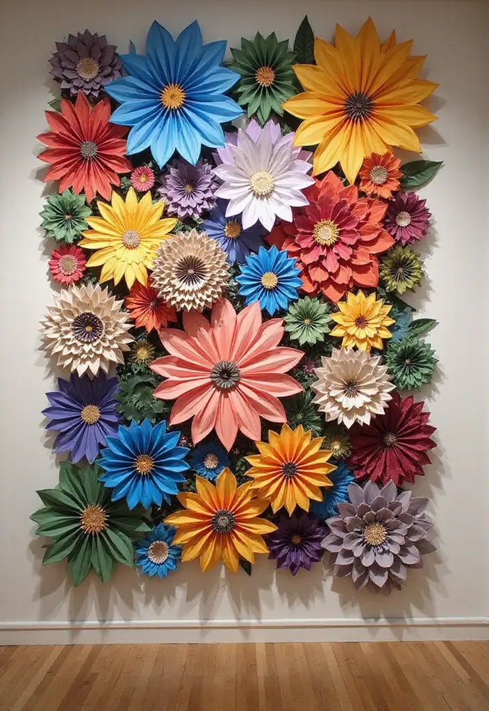 30 3D Paper Crafts DIY Ideas for Eye-Catching Creations - 30. 3D Paper Art Installations