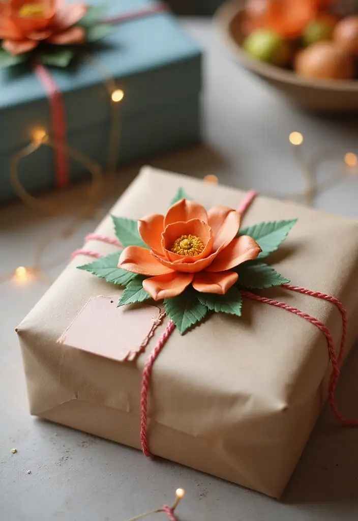 30 DIY Paper Flower Crafts That Bloom with Beauty - 28. Paper Flower Gift Tags