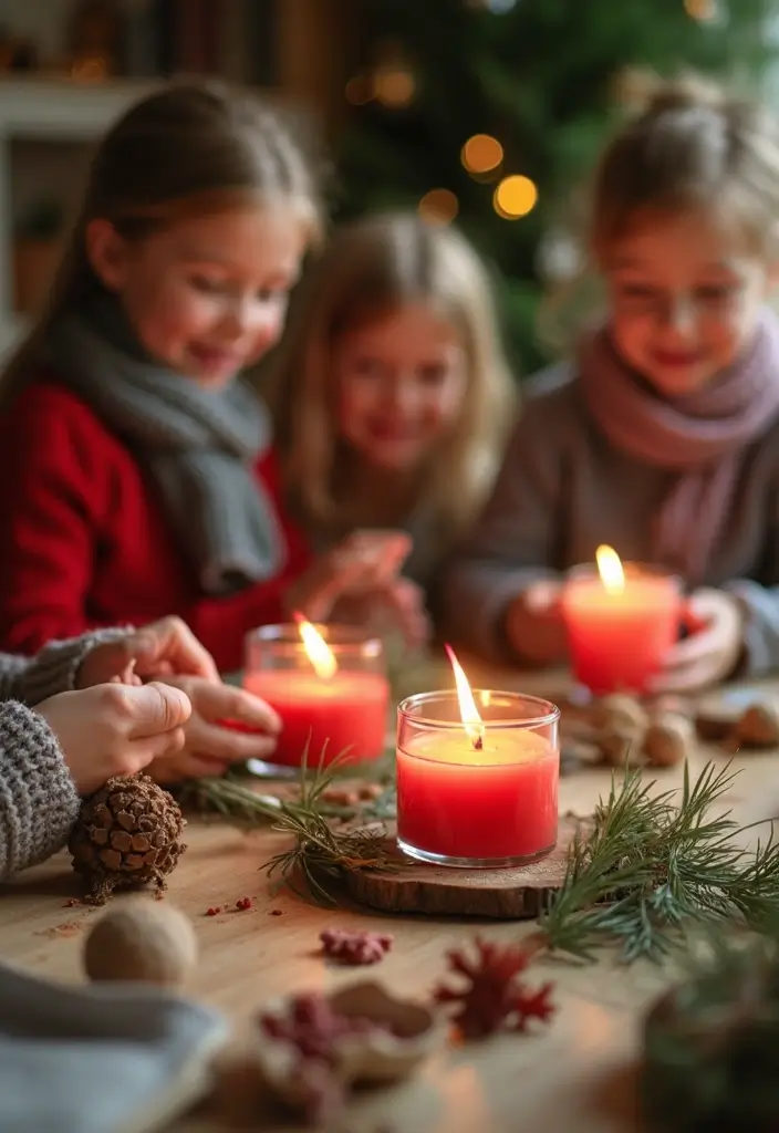 30 Holiday Crafts for Kids DIY Ideas That Make Every Season Magical - 21. DIY Holiday Candles