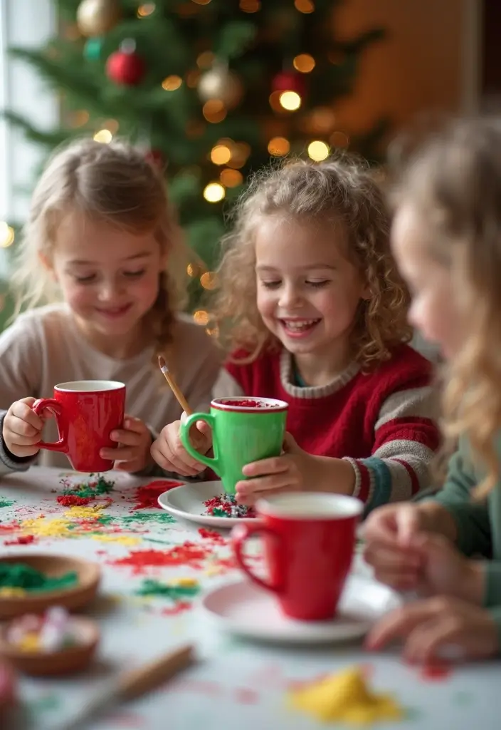30 Holiday Crafts for Kids DIY Ideas That Make Every Season Magical - 29. Hand-painted Holiday Mugs