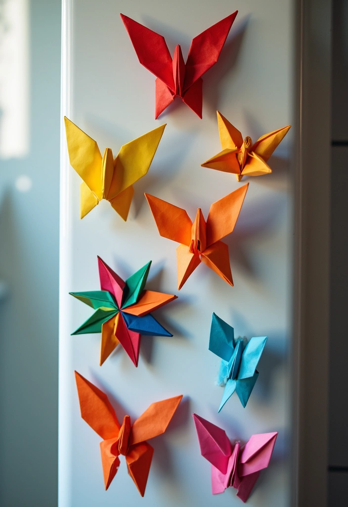 30 Origami Paper Crafts DIY Projects That Bring Joy to Your Day - 18. Origami Magnets