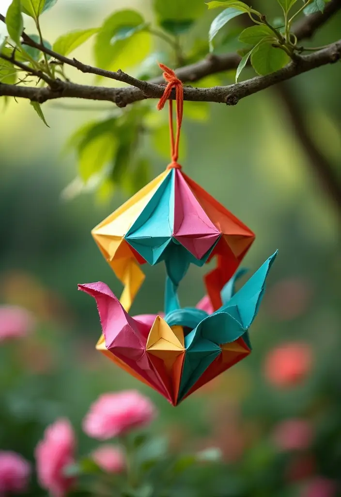 30 Origami Paper Crafts DIY Projects That Bring Joy to Your Day - 22. Origami Bird Feeders