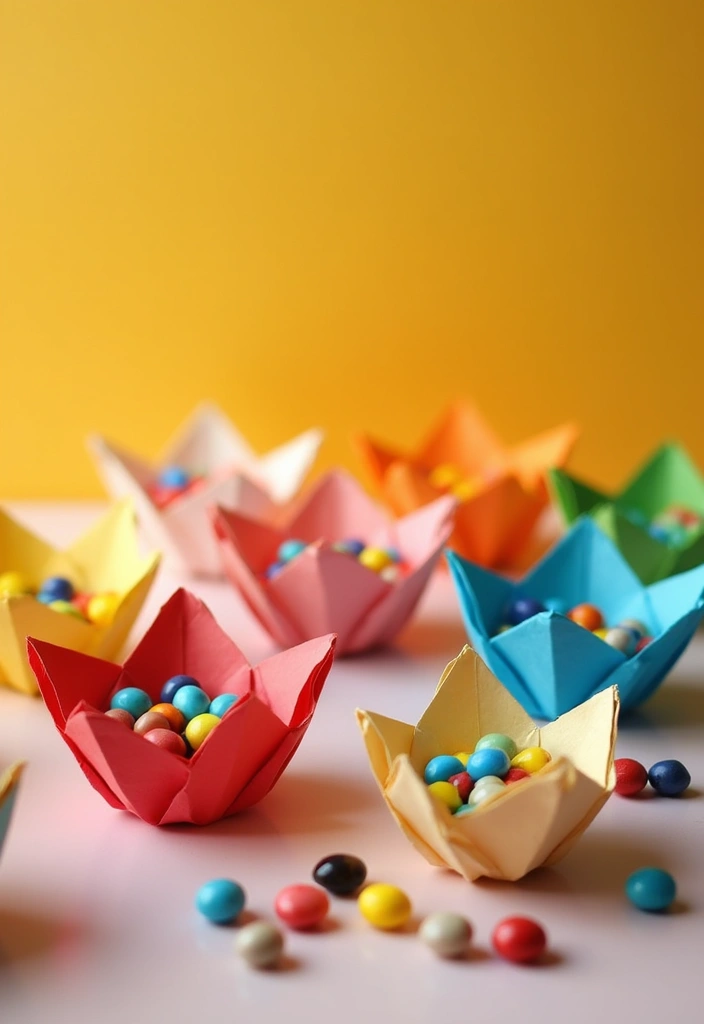 30 Origami Paper Crafts DIY Projects That Bring Joy to Your Day - 24. Origami Bowls