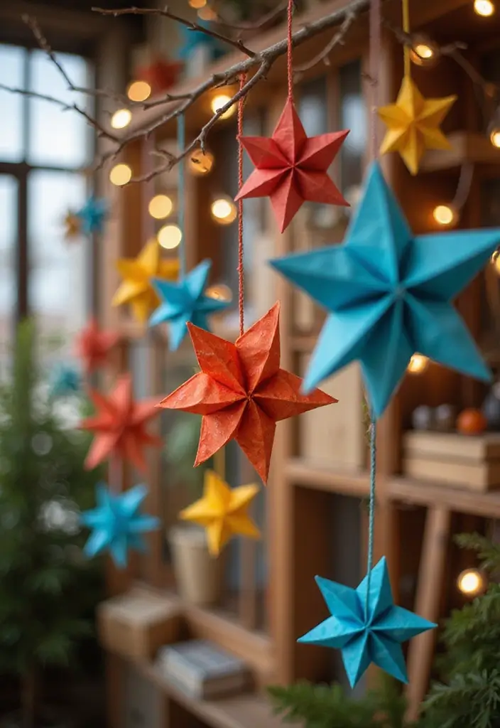 30 Origami Paper Crafts DIY Projects That Bring Joy to Your Day - 4. Decorative Origami Stars