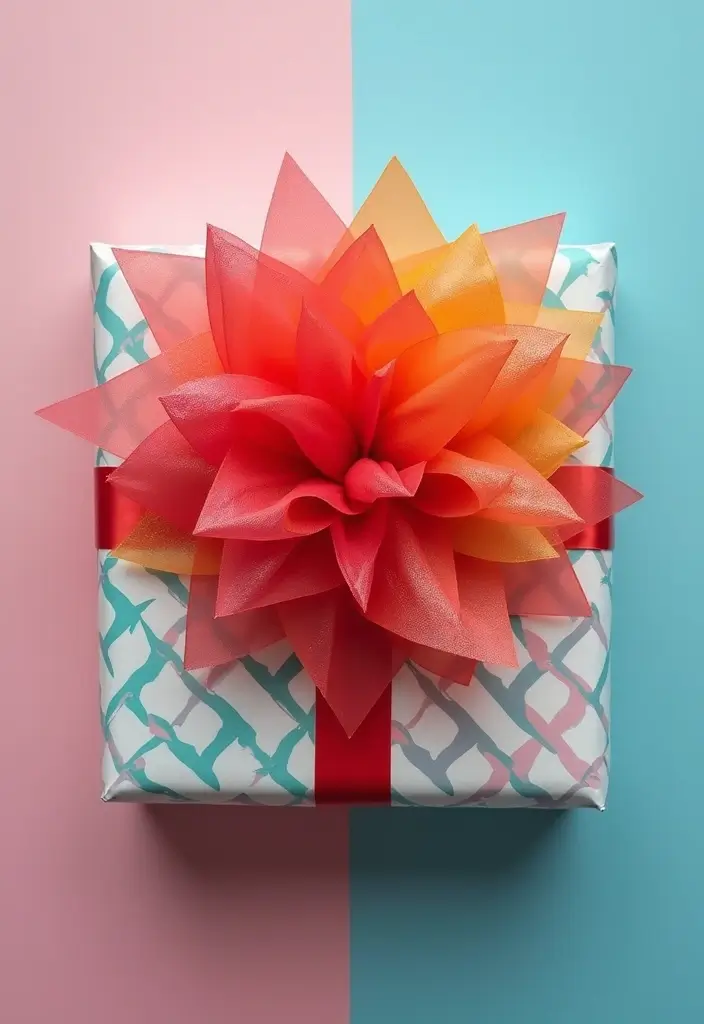 30 Paper Bow Crafts DIY Projects for Perfect Gift Wrapping - 19. Festive Tissue Paper Bow