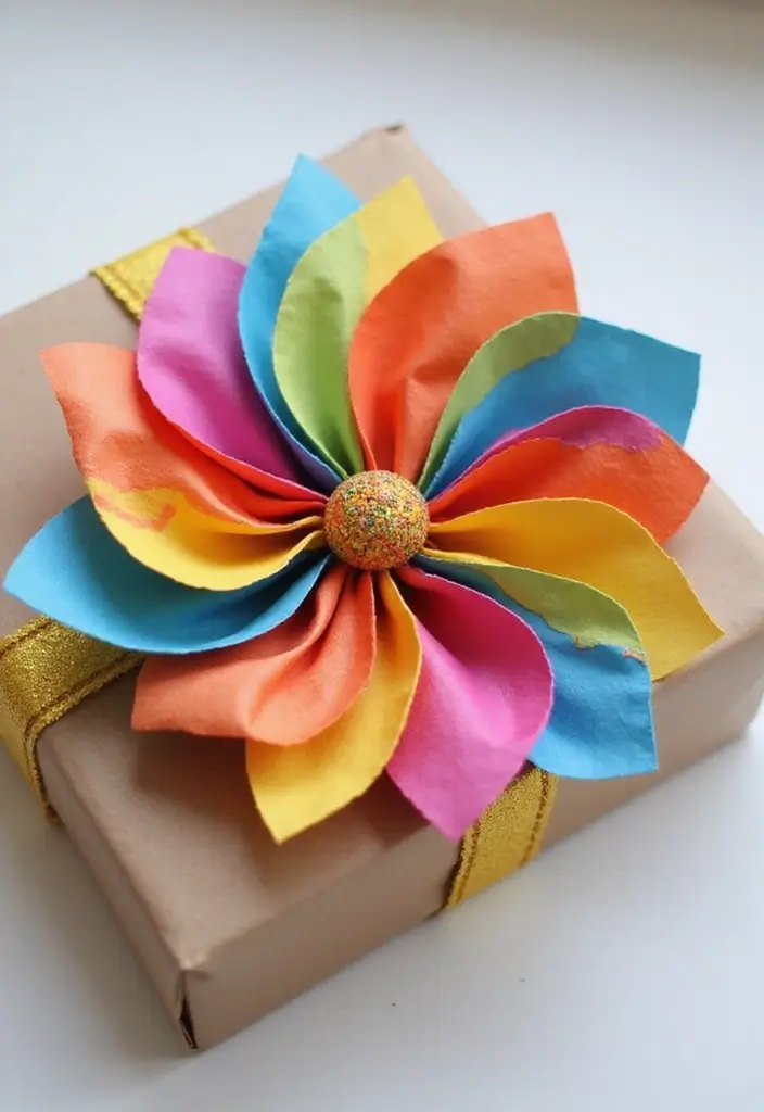 30 Paper Bow Crafts DIY Projects for Perfect Gift Wrapping - 2. Spiral Paper Bow