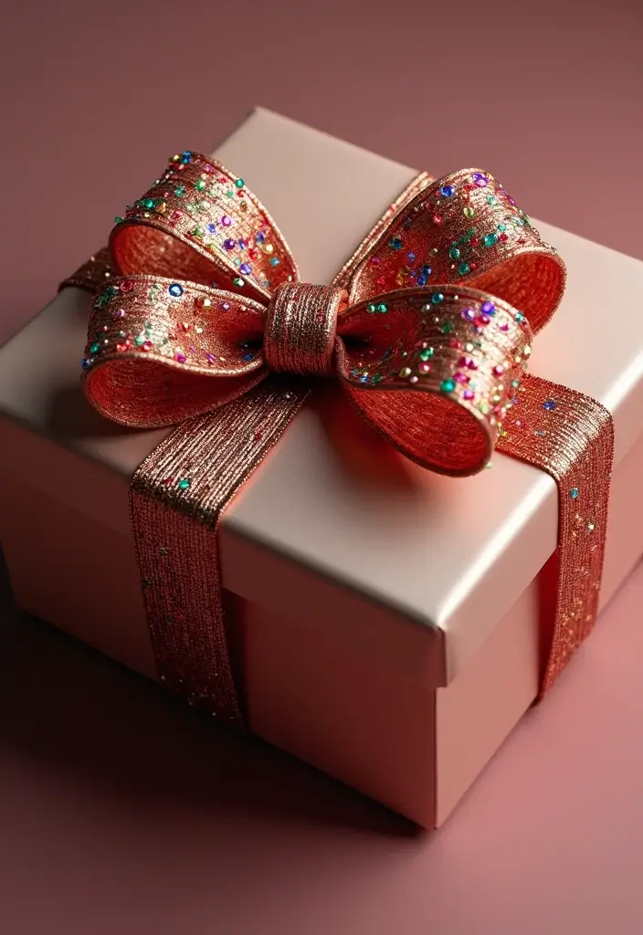 30 Paper Bow Crafts DIY Projects for Perfect Gift Wrapping - 20. Bow with Beads