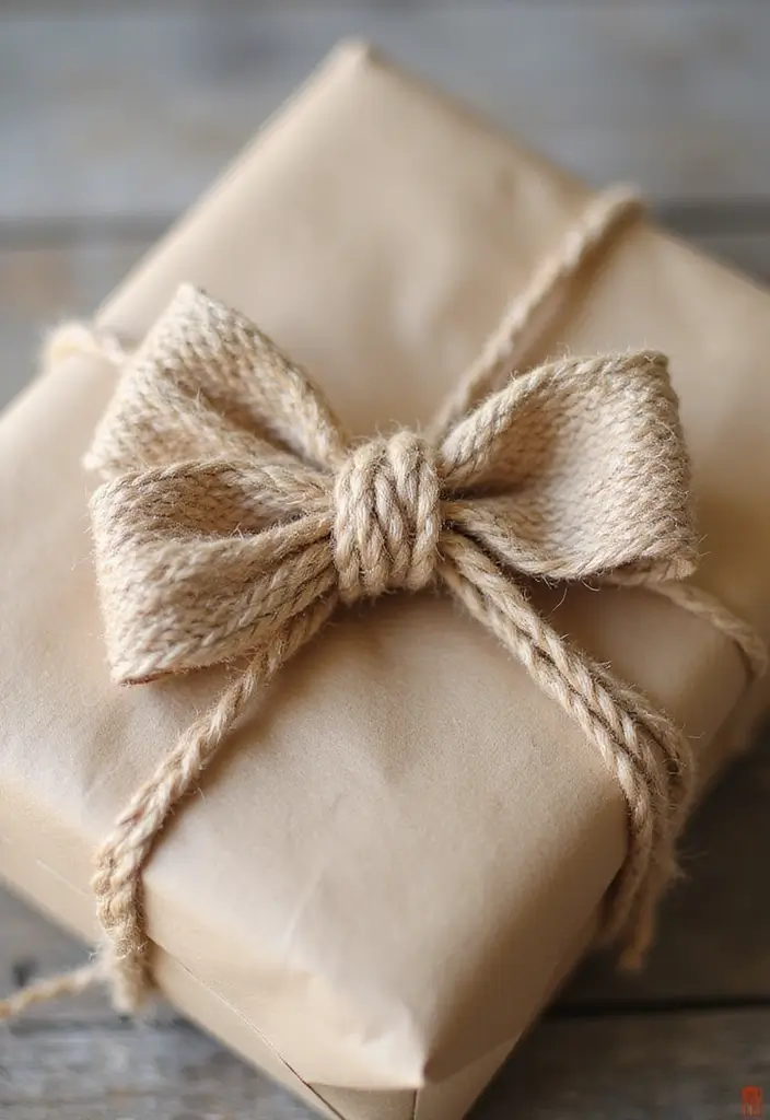 30 Paper Bow Crafts DIY Projects for Perfect Gift Wrapping - 22. DIY Twine Bow
