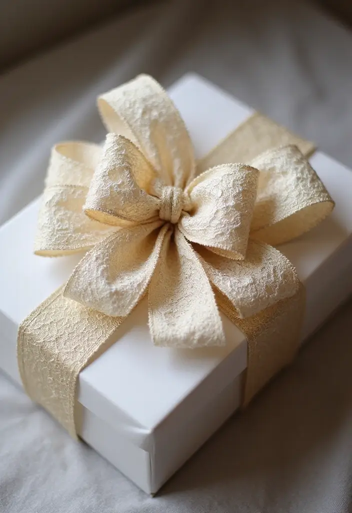30 Paper Bow Crafts DIY Projects for Perfect Gift Wrapping - 24. Vintage Lace Bow
