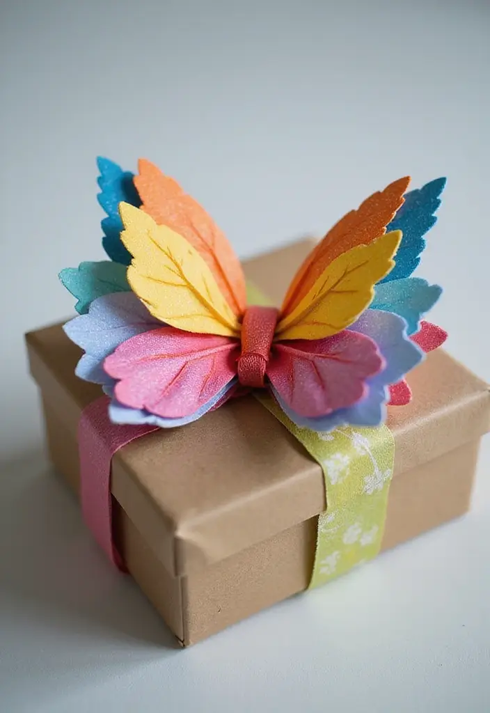 30 Paper Bow Crafts DIY Projects for Perfect Gift Wrapping - 25. Butterfly Bow