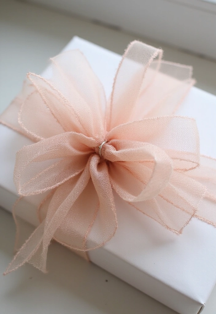 30 Paper Bow Crafts DIY Projects for Perfect Gift Wrapping - 26. Tulle Bow