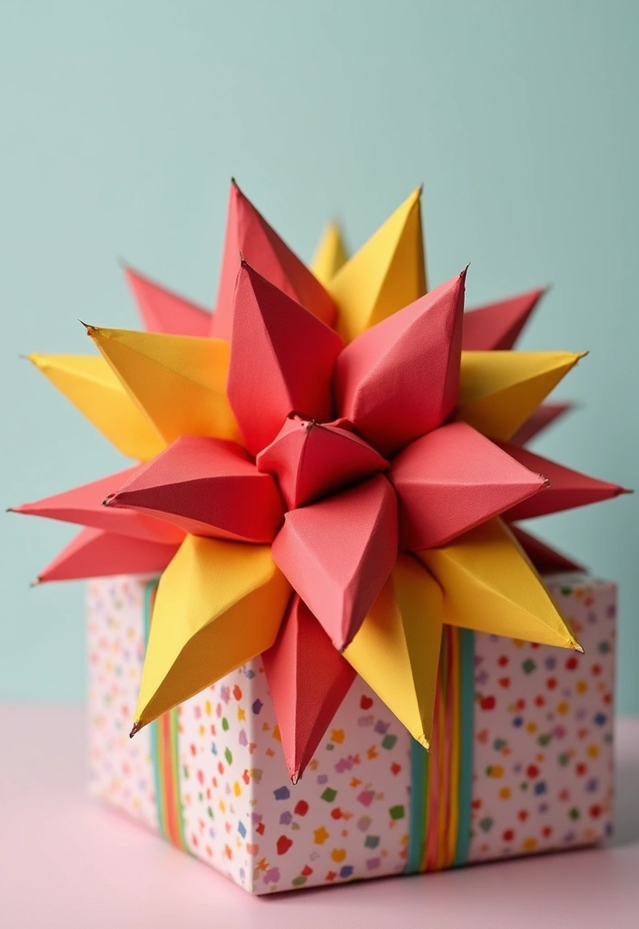 30 Paper Bow Crafts DIY Projects for Perfect Gift Wrapping - 6. Folded Star Bow