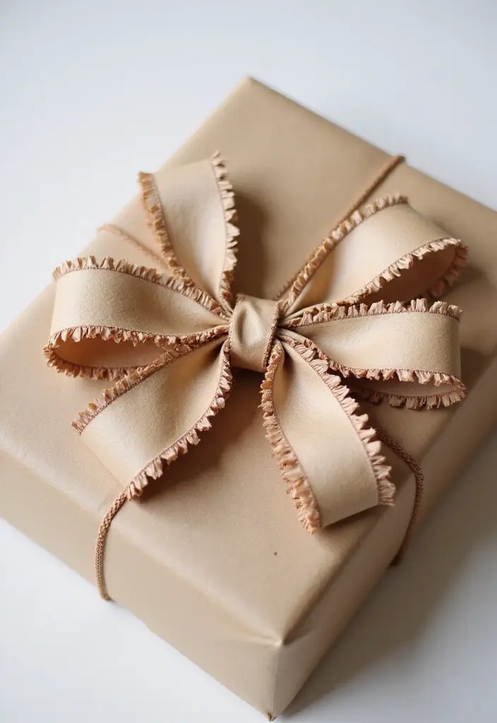 30 Paper Bow Crafts DIY Projects for Perfect Gift Wrapping - 7. Fringe Bow