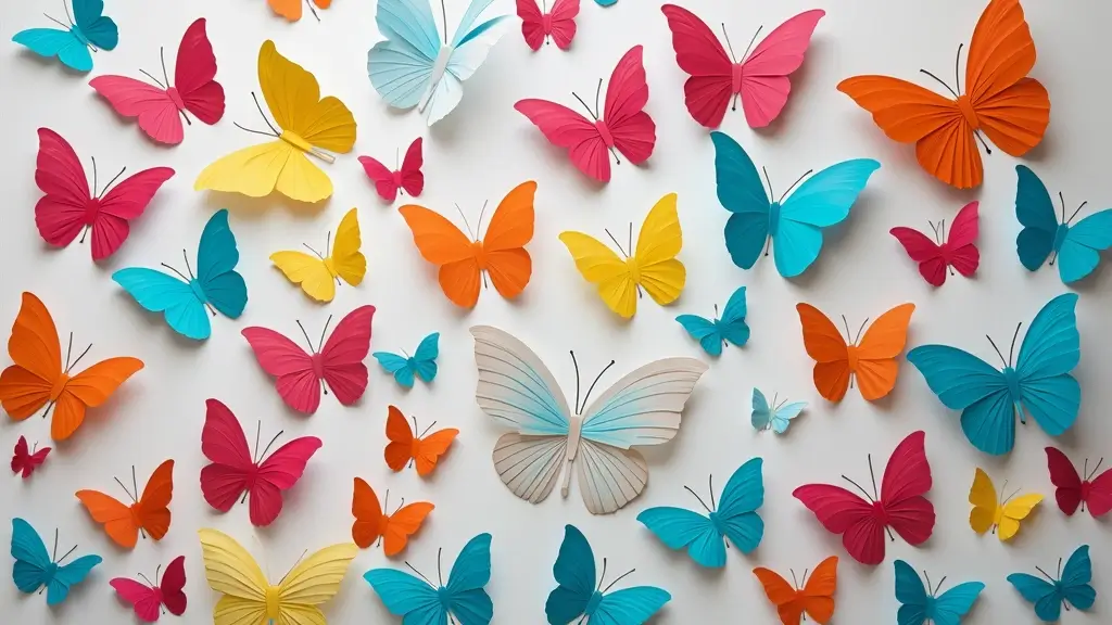 30 Paper Butterfly Wall Decor DIY Ideas That Bring Walls to Life