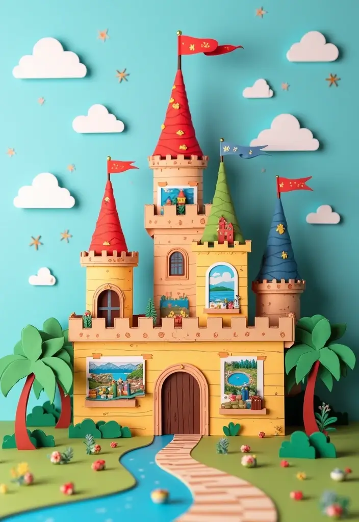 30 Paper Castle DIY Projects That Feel Like a Fairy Tale - 10. Vacation Castle Memories.