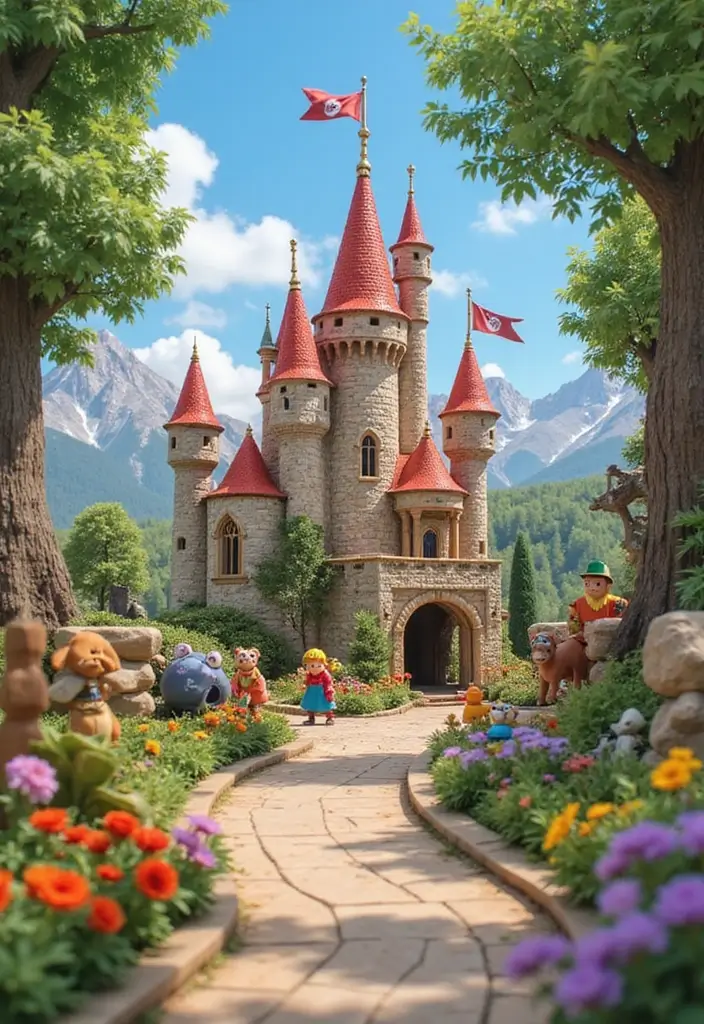 30 Paper Castle DIY Projects That Feel Like a Fairy Tale - 14. Storybook Castle Diorama.