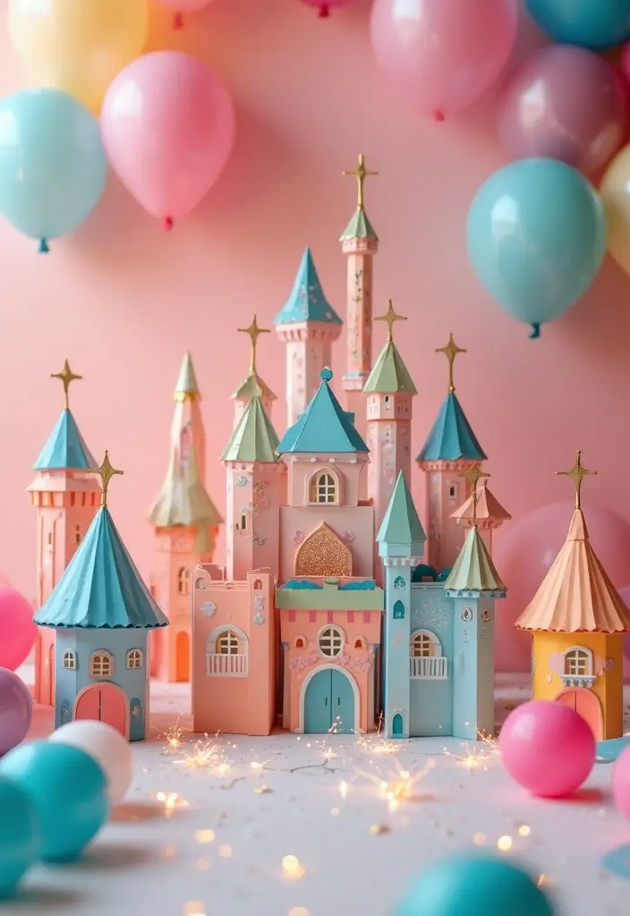 30 Paper Castle DIY Projects That Feel Like a Fairy Tale - 9. Castle Invitation and Party Decor.