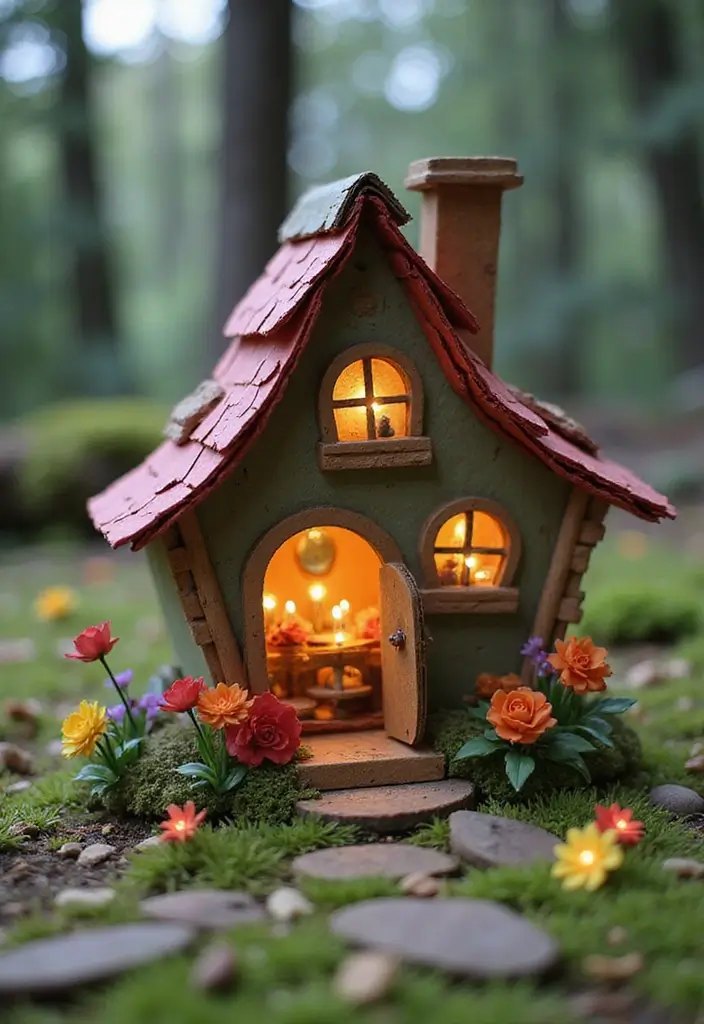 30 Paper House Crafts DIY Projects That Spark Imagination - 1. Enchanted Fairy Cottage