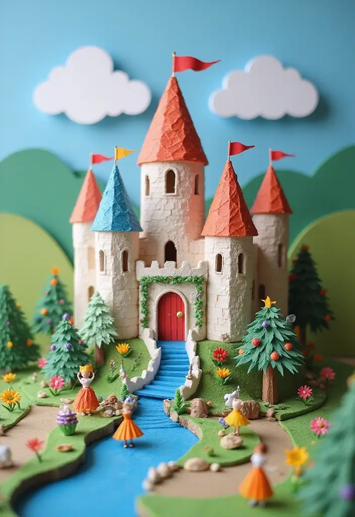 30 Paper House Crafts DIY Projects That Spark Imagination - 13. Fairytale Castle