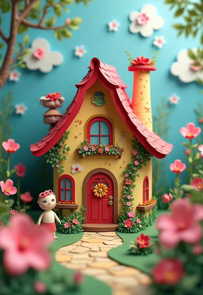 30 Paper House Crafts DIY Projects That Spark Imagination - 21. Storybook Cottage
