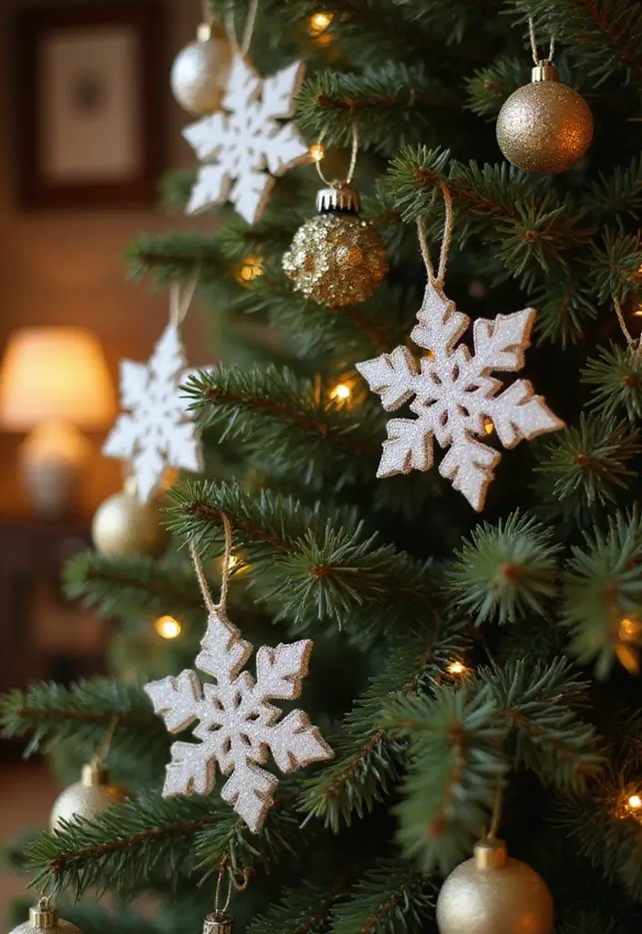 30 Paper Snowflake Crafts DIY Projects for Winter Magic - 12. DIY Snowflake Ornaments