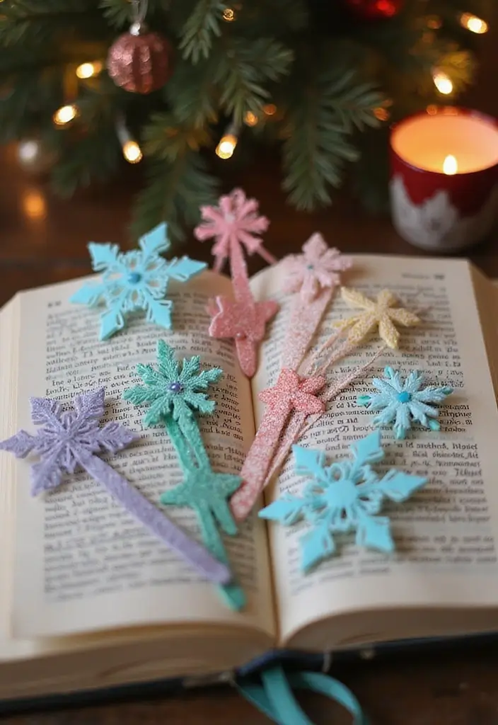 30 Paper Snowflake Crafts DIY Projects for Winter Magic - 27. Snowflake Bookmarks