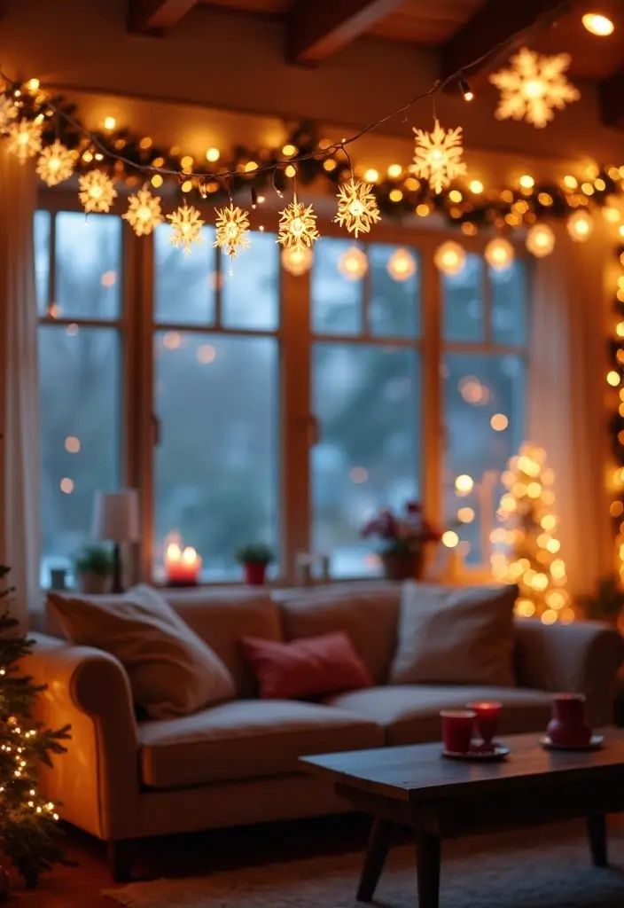 30 Paper Snowflake Crafts DIY Projects for Winter Magic - 9. Paper Snowflake Garland