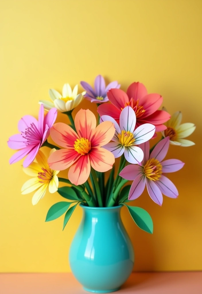 30 Paper Toys DIY Crafts That Bring Imagination to Life - 10. Paper Flowers