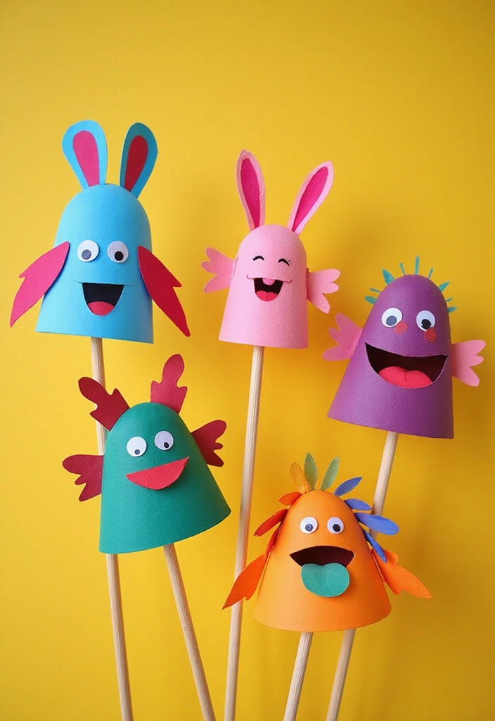 30 Paper Toys DIY Crafts That Bring Imagination to Life - 2. Paper Puppets